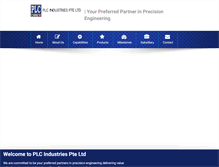 Tablet Screenshot of plc.com.sg
